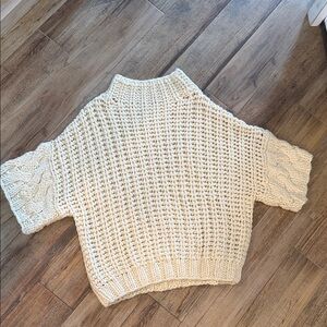 POL Cream Cowl Neck Sweater